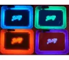 Rechargeable Glowing Lighted Herb Tobacco Plate LED Lights Rolling Tray Yellow Purple Runtz Packaging Paper Box Rolling