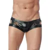 Underbyxor ROUPA MASCULINA SEXIGT ANVÄNDIGT MEN MESH Underkläder Est Leather Hollow Out Briefs Slip Homme et Vulgaire MPS052