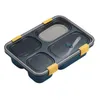 Bento-Boxen, Kunststoff-Bento-Boxen, Behälter, langlebig, hochtemperaturbeständig, Lunchbox für die Zubereitung von Mahlzeiten auf Reisen, 230515