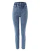 Jeans femme oeillet à lacets Skinny femmes Denim pantalon taille haute Sexy Slim printemps été