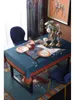 Klassisk domstol Horse Luxury Dining Table Tyg Mat European Retro Tassel Tryckt Lång matbordsduk