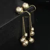 Boucles d'oreilles pendantes en perles pour femmes, accessoires de bijoux, à la mode, 2023