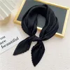 Scarves Women's Silk Scarf Brand Crinkle Women Satin Square Neck Tie Hand Wirst Female Headscarves Bandana Shawl Hair Foulard