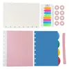 Bloc-notes Champignon Trou Notebook Planner Binder Bloc-notes avec Index Papier Feuilles mobiles A5 Binder Diary School Office Papeterie Cadeau Fournitures 230515