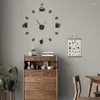 Orologi da parete 3D Creativo Orologio fai da te Adesivo Rimovibile Soggiorno Camera da letto Sfondo Decorazione domestica