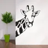 Stickers muraux Safari Jungle thème décor à la maison girafe tête décalcomanie animaux sauvages Art autocollant Zoo parc affiche