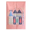 Curtain Japanese Style Cotton Fabric Door Sheer Blackout For Living Room Kitchen Cafe Decorative Short Curtains Valance