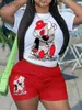 Женские спортивные костюмы LW Multi -Toclor Two Piece Shorts Костюмы медвежь