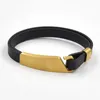 Bangle Minimalist Men Women Bracelets Cool Simple Wristband Jewelry Stainless Steel Cuff Accessories Black Rubber Bangles