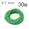 Équipements d'arrosage 30-10m 4/7 8/11mm tuyau en plastique vert Irrigation de jardin 1/4 "3/8" tuyau d'eau Flexible en Pvc pour et