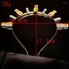 Hair Clips Luxury Headband Accessories Women Crystal Girls Alloy Bezel Ornaments Headset Bridal HeaddressHeadscarf