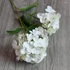 Dekorativa blommor 4pc konstgjorda 3D -tryckning av hortensia 2 huvuden med frukt för hemdekoration bröllopsfest bakgrund blommig layout