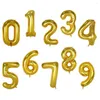 Party Decoration 32 40 Inch Aluminum Film Foil Number Balloons Digital Globos Birthday Wedding Decorations Baby Shower Supplies