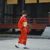 Etnik Giyim Japon kadın yukata geleneksel kimono bornoz pografi elbise cosplay kostüm kırmızı renk çiçek baskıları vintage kumaş