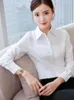 Damenblusen, koreanisches Slim-Fit-Mode-Damenhemd, weiße Bluse, Frühling, Sommer, Bürodame, Arbeitsoberteile, Business-Hemden, Blusas Femininas