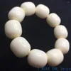 Strand Natural Mammoth Tooth Grain Pupa Bead Bracelet 2023 Buddha Bracelets