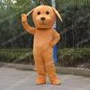 Disfraz de Mascota de perro marrón de rendimiento, vestido de Carnaval de alta calidad, traje de publicidad al aire libre Unisex de Navidad de Halloween