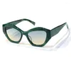 Солнцезащитные очки прямоугольник женский дизайнер бренд Vintage Small Rame Sun Glasses Ladies Classic Black Square