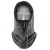 Casques de moto Double usage Ski Hiver Chapeaux Pour Hommes Femmes Capuche Cap 2023 Réglable Noir Polaire En Peluche Chapeau Thermique Cagoule Couvre-chef