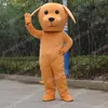 Disfraz de Mascota de perro marrón de rendimiento, vestido de Carnaval de alta calidad, traje de publicidad al aire libre Unisex de Navidad de Halloween