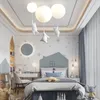 Avizeler Led Modern Işık Uçan Ayı Tavan Lambaları Çocuk Yatak Odası Çocuk Odası Yaşam Ev Dekoru Aydınlatma Armatürleri
