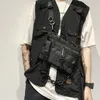 Midjepåsar Funktionell taktisk bröstväska för unisex mode kula hiphop vest streetwear väska midjepaket kvinna svart vild bröstrigg väska 230515