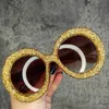 Lunettes de soleil Lunettes de soleil Designer femme steampunk Super Large Round Lunettes de soleil femme Festival de musique Okulos de Sol Feminino 230512