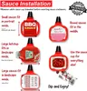 2st Portable Universal Sauce Holders Stand Dip Clip Car Ketchup Rack Basket Doppning Såsor Interiörens bilstyling Tillbehör