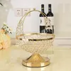 Organisation Crystal Fruit Plate Creative Snacks Fruit Borge Portable Fruit Basket Living Room soffbord Dekorativ fruktplatta