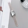 Milanese Loop Bracelet Correa Straps for Apple Watch Ultra 49mm Band Series 8 7 6 SE 5 41mm 45mm 44mm 42mm Luxury stainless steel metal Strap Fit Iwatch 4 3 Desginers