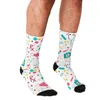 Calcetines masculinos patrón divertido de diversión para hombres harajuku hombres felices hip hop novedoso novio de chicos lindos tripulación casual para