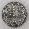 1706 Angleterre 1 couronne argent plaqué pièces de monnaie