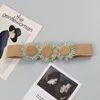 Paski plecione damski pasek vintage szeroki bohemijski projektant kolorowe słonecznik dekoracyjne kobiety pp słoma talia