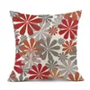 Taie d'oreiller géométrique fleur motif taie d'oreiller en lin petite marguerite décorative canapé housse de coussin décoration de la maison