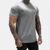 Men's T-Shirts Summer T shirt Jogger Quick Dry Sport Shirt Men Fitness Running Shirt Man Fit Short Sleeve Train T Shirt Mens Sportswear Tops L230515