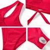 Costumi da bagno da donna Monospalla Bikini sexy Costume da bagno donna Costumi da bagno push up Costumi da bagno solidi Costumi da bagno estivi Micro bikini Donna 2023 Nuovo H230515