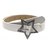 Bältesflicka midjeband Western Cowboy Style Star-Buckle for Jeans Pants Dress Cowgirl Country Girls