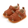 Sandalen Sommergeborene Schuhe Baby Jungen Sandalen Weiches Leder Bebe Jungen Prewalker Weiche Sohle Echtes Leder Strandsandalen 4 Farben 230515