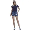 Damenjeans Sommer Verkaufen Sie sexy, hochelastische, getragene Denim-Shorts für Damen