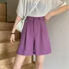 Damskie spodenki Lucyever Summer Women's Shorts swobodne luźne szerokie nogi spodenki dla kobiet Koreańskie kieszenie modowe biuro krótkie spodnie 230515