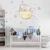 Autocollants de jouets pour enfants mignons éléphant étoiles Stickers muraux décoration de chambre bébé pépinière enfants décoration de la maison Stickers muraux nuage lune étoiles maison autocollant