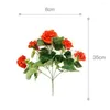 Vases Pography Scenery Flower Arrangement Party Dressing Artificial Geranium Pseudo Plant Begonia