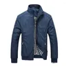 Vestes pour hommes 2023 printemps automne hommes moto veste en cuir grande taille poche fermeture éclair revers Slim Fit mâle haute qualité Pu manteau M-5XL