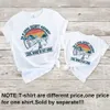 Family Matching Outfits Travel Shirts Mommy Girl Adventure Camping Gift Short Sleeve Tee 230512