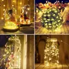 Stringhe Solar Fairy String Lights Outdoor Impermeabile 7/12/22 / 32m Decorazioni natalizie 2023 Anno 2024 Per Garden Yard Patio Decor