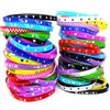 100pcs أطفال سوار سوار السيليكون الأطفال بوي بوي فتاة متنوعة ألوان الحب bangle عائلة الحفلات الهدايا مزيج