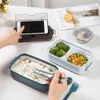 ベントボックス学生オフィスワーカー用のスープボウル付きTuuth Lunch Box Bento Food Container Storage Box 230515