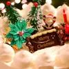 Moules de cuisson Feuille de houx de Noël Moule en silicone Outils de décoration de gâteau DIY Chocolat Fondant Savon Fruit Fleur Bougie Moule Ustensiles de cuisine