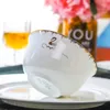 Dinnerware Sets Jingdezhen Swan Bone Ceramic Tableware Set Porcelain Bowl Dish Gift Custom Logo Wholesale