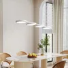 Pendant Lamps Horizontal LED Lights For Kitchen Island Dining Table Chandeliers Room Decor Ceiling Lamp Fixtures